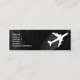 Aeroplane Pilot or flight attendant business card