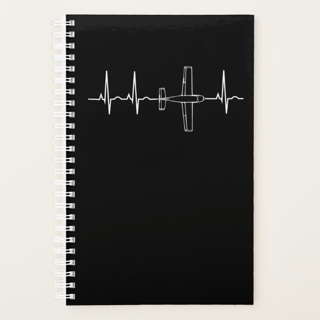 Aeroplane Pilot  Pilot Heartbeat  Flying Gift Planner (Front)