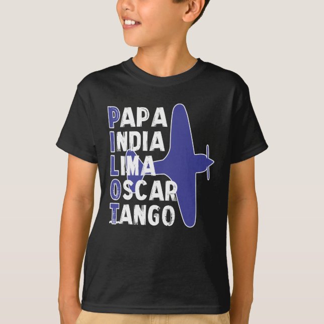 Aeroplane Pilot Plane Flying Aircraft T-Shirt (Front)