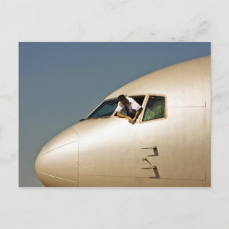 Aeroplane & Pilot Postcard