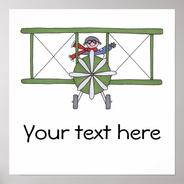 Aeroplane Pilot Poster (Front)