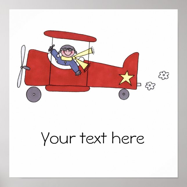 Aeroplane Pilot Poster (Front)