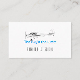 Aeroplane Pilot School   Instructor Business Card