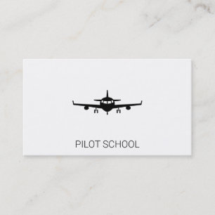 Aeroplane   Pilot School   Private Flights Business Card