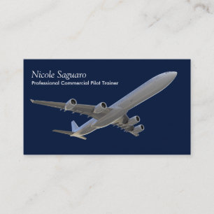 Aeroplane Pilot Trainer Business Card