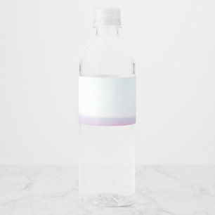 Aeroplane Pink Pastel Sky Water Bottle Label