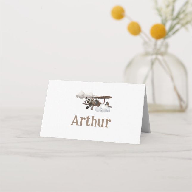 Aeroplane Place cards  (Front)