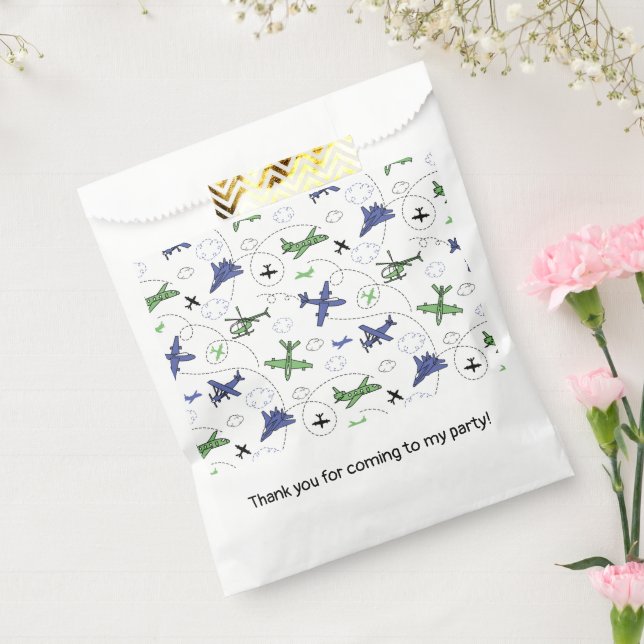 Aeroplane Plane Aircraft Birthday Party Favour Bags (Sealed)
