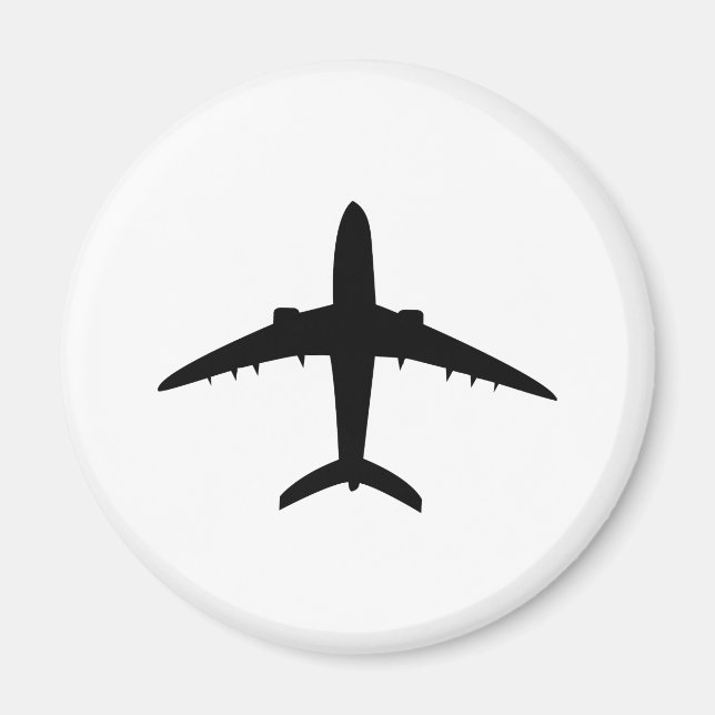 aeroplane plane aircraft icon magnet (Front)