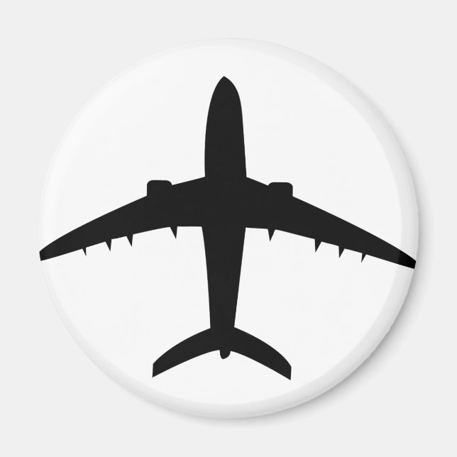 aeroplane plane aircraft icon magnet (Front)