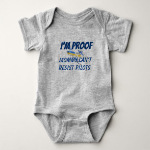 Aeroplane Plane Pilot Graphics Humourous Baby Bodysuit
