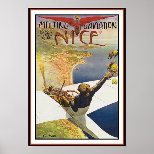 Aeroplane Poster/Print: Meeting d'Aviation Poster