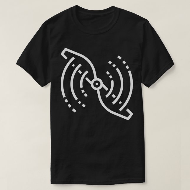 Aeroplane Propeller Clear Prop White T-Shirt (Design Front)