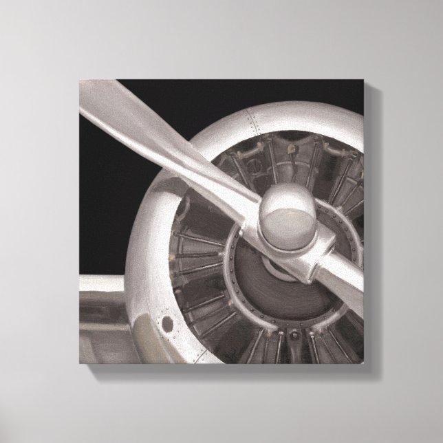 Aeroplane Propeller Closeup Canvas Print (Front)