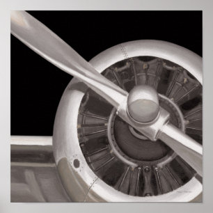 Aeroplane Propeller Closeup Poster