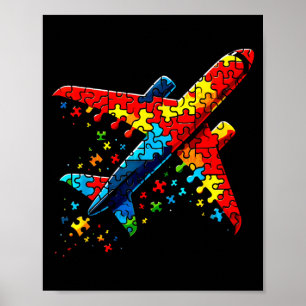 Aeroplane Puzzle Horror Puzzle Kids Toddler Boys A Poster