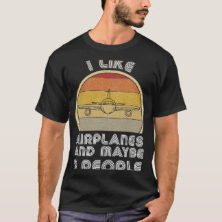 Aeroplane  Retro Plane  For Aviation Fans T-Shirt