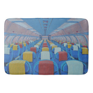 Aeroplane Seats (by Gregorio Undurraga) Bath Mat