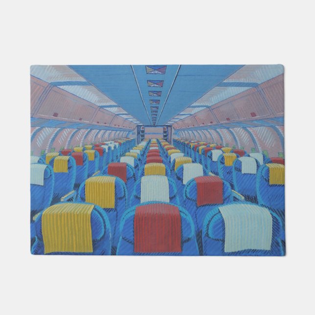 Aeroplane Seats (by Gregorio Undurraga) Doormat (Front)