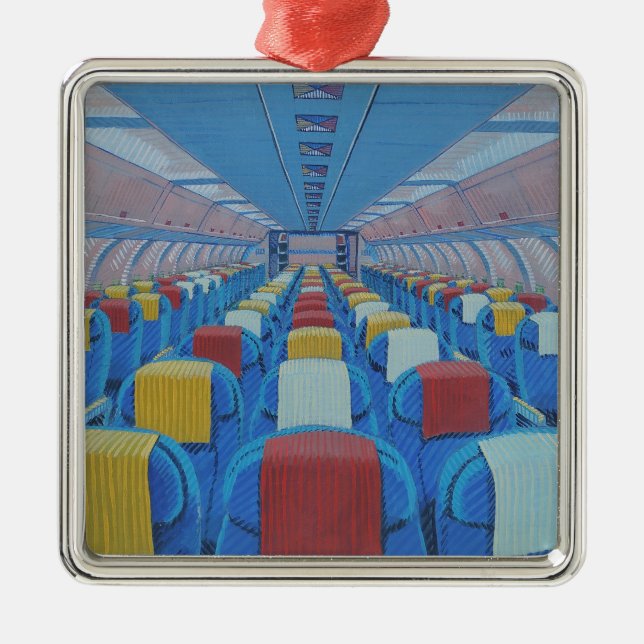 Aeroplane Seats (by Gregorio Undurraga) Metal Tree Decoration (Front)