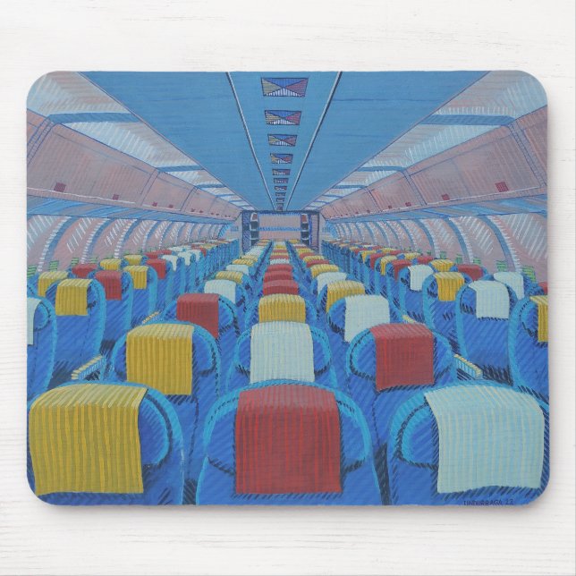 Aeroplane Seats (by Gregorio Undurraga) Mouse Mat (Front)