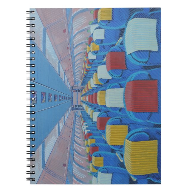 Aeroplane Seats (by Gregorio Undurraga) Notebook (Front)