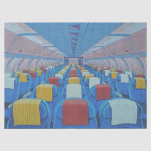 Aeroplane Seats (by Gregorio Undurraga) Tissue Paper