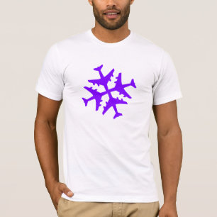 Aeroplane Snowflake T-Shirt