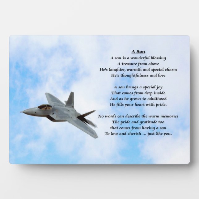 Aeroplane Son poem Plaque (Front)