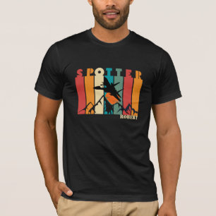 Aeroplane Spotter,Retro,Vintage,Custom Name  T-Shirt