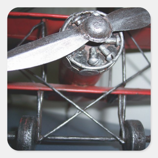 Aeroplane Square Sticker (Front)