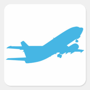 Aeroplane Square Sticker