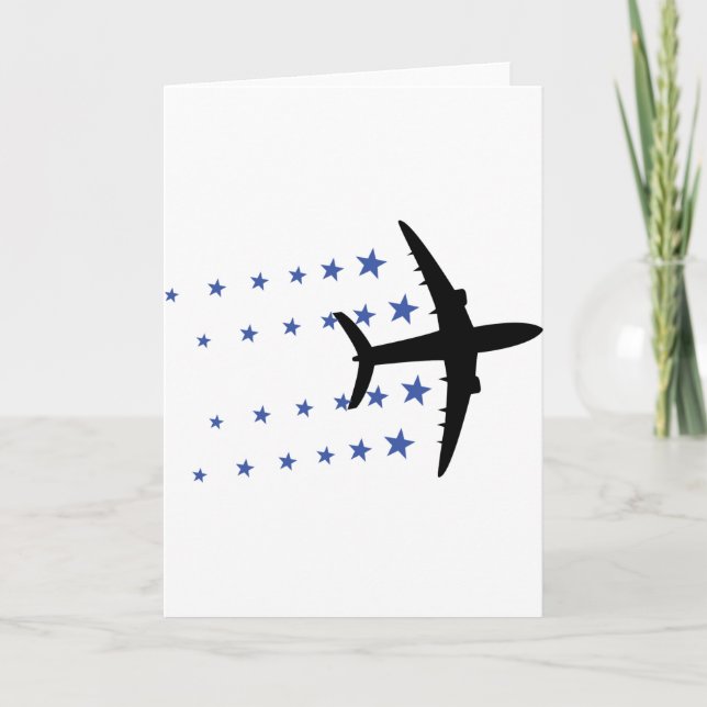 aeroplane stars card (Front)