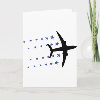 aeroplane stars card