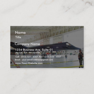 Aeroplane Stealth Fighter Business Card
