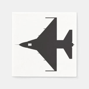Aeroplane Symbol Paper Napkins