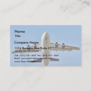 Aeroplane Takeoff High Business Card