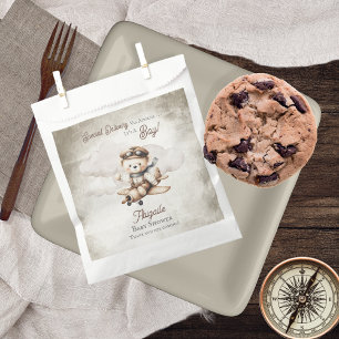 Aeroplane Teddy Bear Special Delivery Baby Shower Favour Bags