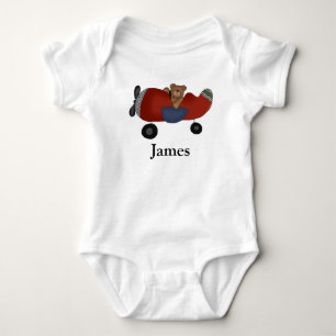Aeroplane Teddy Infant Creeper