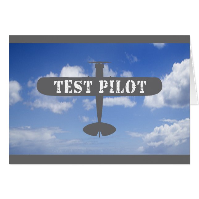 Aeroplane & Test Pilot (Front Horizontal)