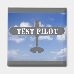Aeroplane & Test Pilot Magnet