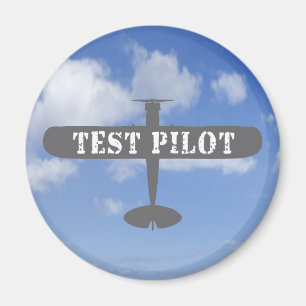Aeroplane & Test Pilot Magnet