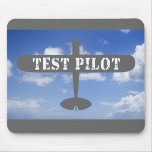 Aeroplane & Test Pilot Mouse Mat