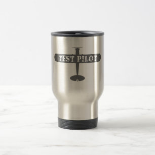 Aeroplane & Test Pilot Travel Mug