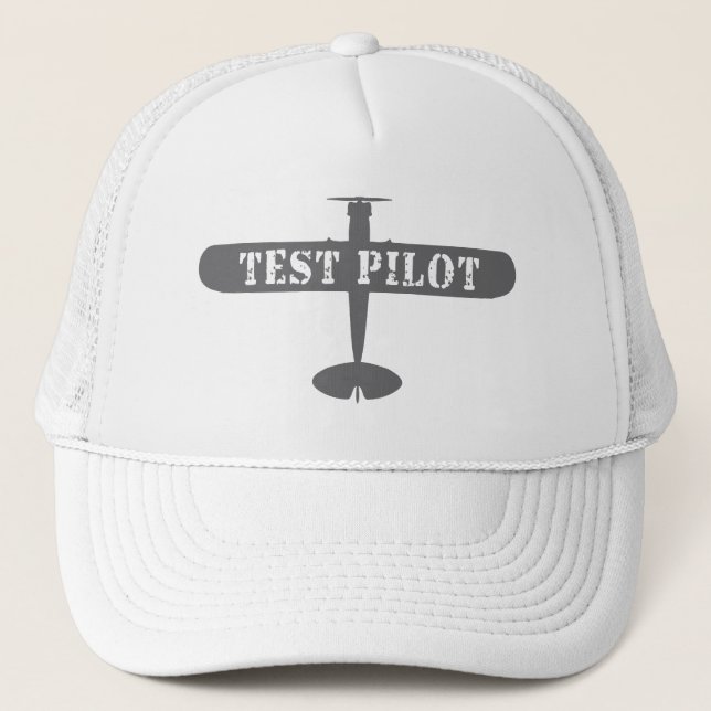 Aeroplane & Test Pilot Trucker Hat (Front)