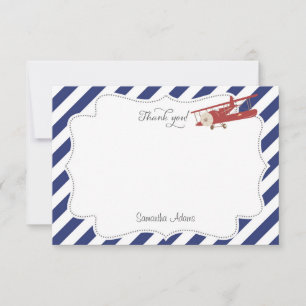 Aeroplane Thank You Card