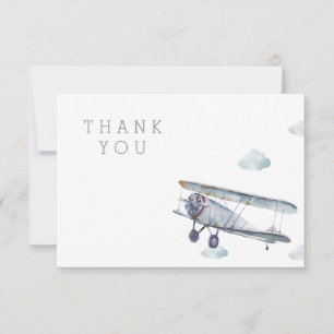 Aeroplane Thank You Card