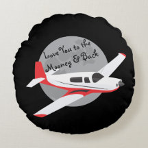 Aeroplane throw pillow, to the Mooney & back
