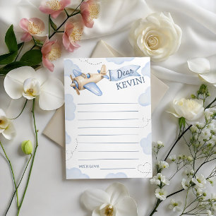 Aeroplane Time Flies Birthday Time Capsule Invitation