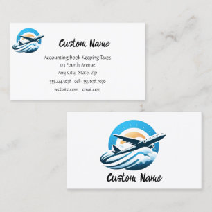 Aeroplane Travel Service Tourism Repair Maintenanc Business Card